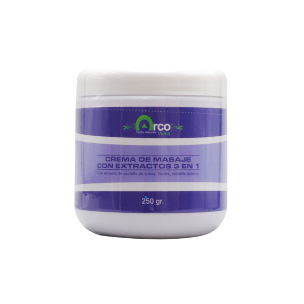 Crema de Masaje con Extractos 3 en 1