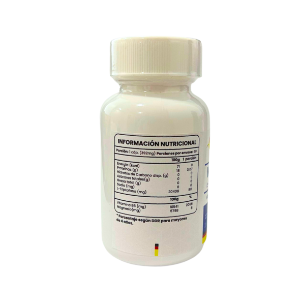 Magnesio + L-Triptófano – 60 Cápsulas - Imagen 2
