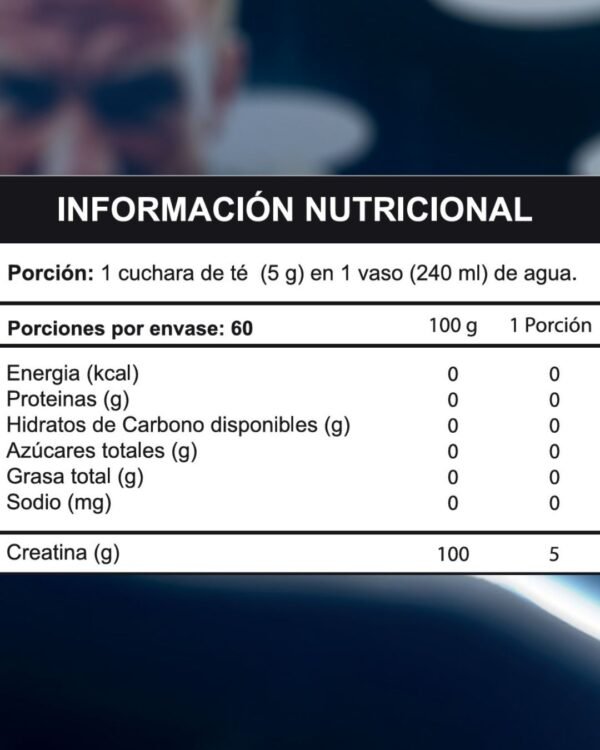 3x1 Creatina Monohidratada 100% natural  – 300 g - Imagen 2